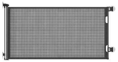 Recalled BabyBond retractable safety gate - black