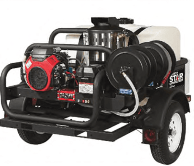 NorthStar Trailer-Mounted Hot Water Commercial Pressure Washer (Item #157595)