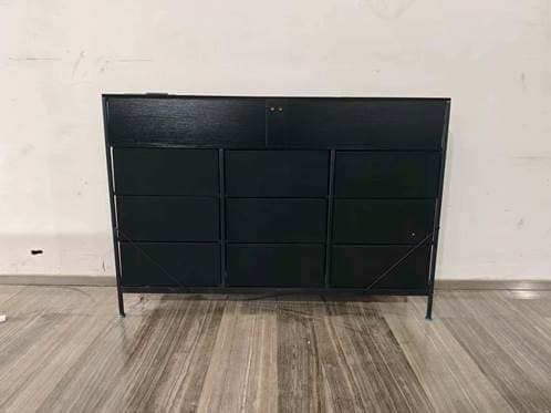 Recalled KKL Fabric 9-Drawer Dresser in black (back)
