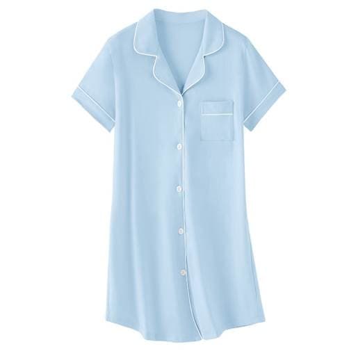 Recalled Umeyda Shortsleeve Nightgown – Blue Grey