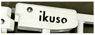 "Ikuso" is printed on the latch on the top of the recalled gates
