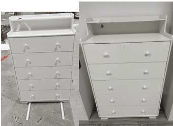 Recalled Furnulem 5-drawer dresser (front)