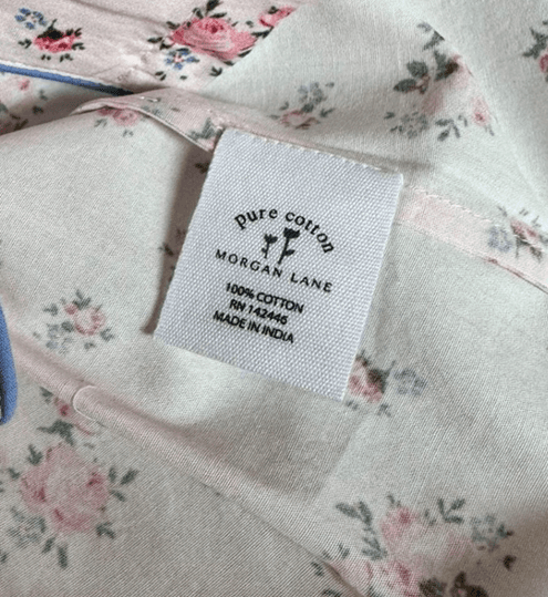 Recalled Asher Pajama Set -Side Seam Label