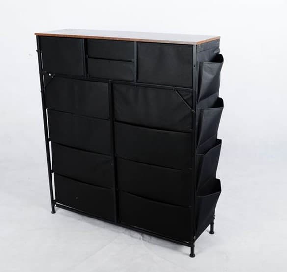Recalled YaFiti 12-Drawer Rustic Brown Dresser (back view)