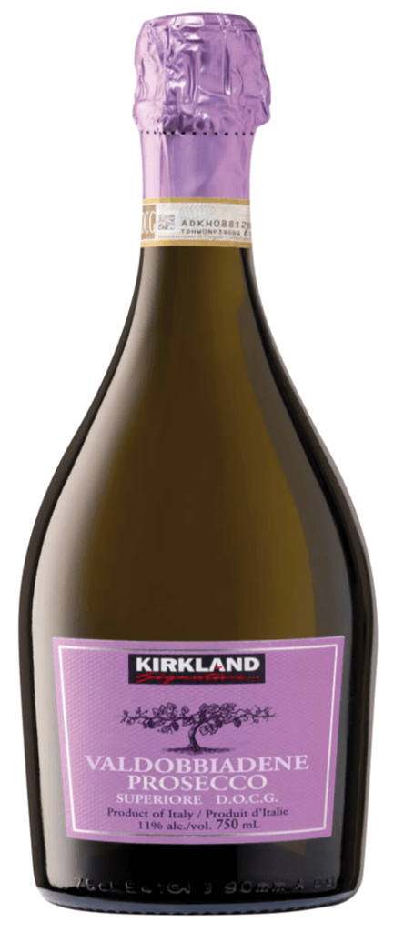 Recalled Kirkland Signature Valdobbiadene Prosecco DOCG bottle