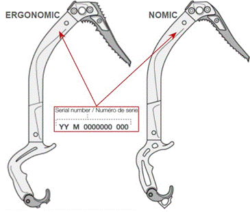 Location of serial number