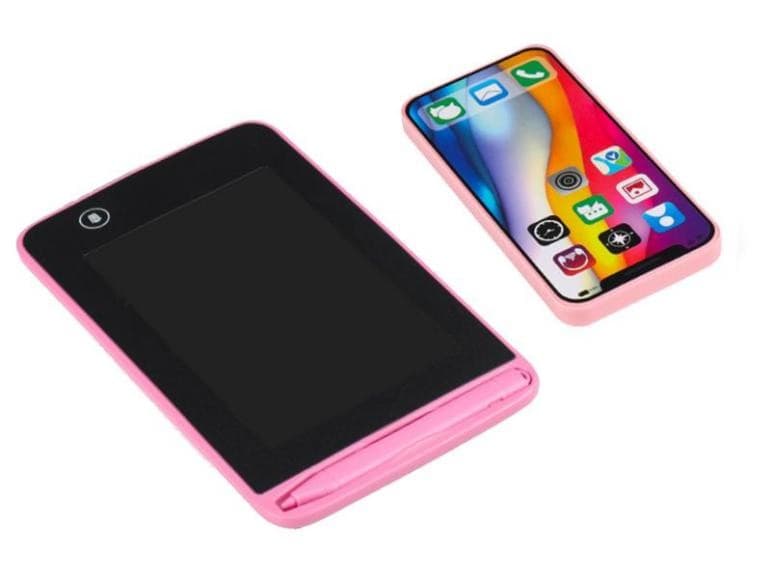 Recalled Meaicezli Toy Cell Phone and Writing Tablet (front view)