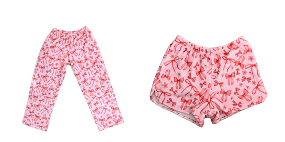 Recalled Ribbon Pajama Pants and Shorts