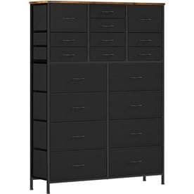 Recalled Vasicar 18-Drawer Dresser in black
