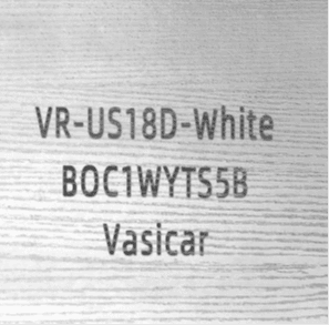 Recalled Vasicar 18-Drawer Dresser white label