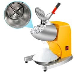Recalled Vevor Ice Crusher, model number BY-300 in yellow (SBY-300FD110V3ZIQV1)