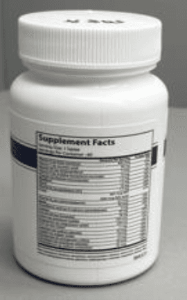 Recalled HMR Multi Daily Vitamin and Mineral Supplement (60ct) - back