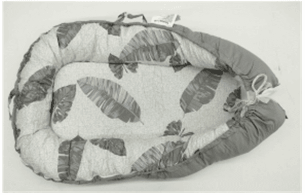 Recalled BBWOO Baby Lounger in Gray Feather