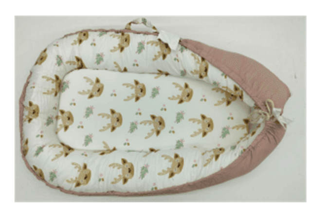 Recalled BBWOO Baby Lounger in Pink Deer