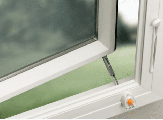 Recalled window opening control device installed on 100 Series casement windows