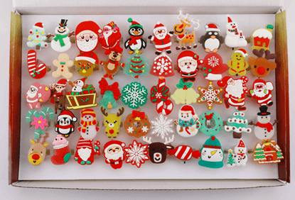 Recalled Coluans Christmas Light-Up Rings Party Favors