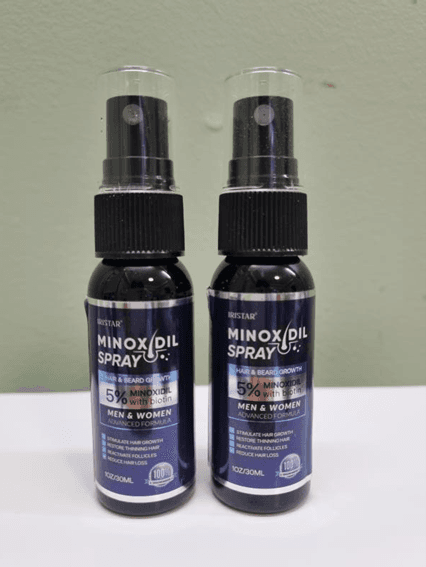Recalled Iristar Minoxidil Spray Bottles
