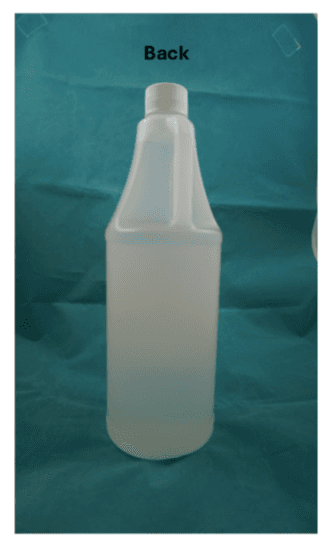 Recalled Joly's 80% Vinegar - Back