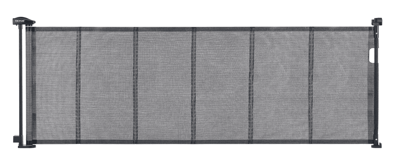 Recalled Vevor Retractable Baby Gate, model number YJ-3371 in black