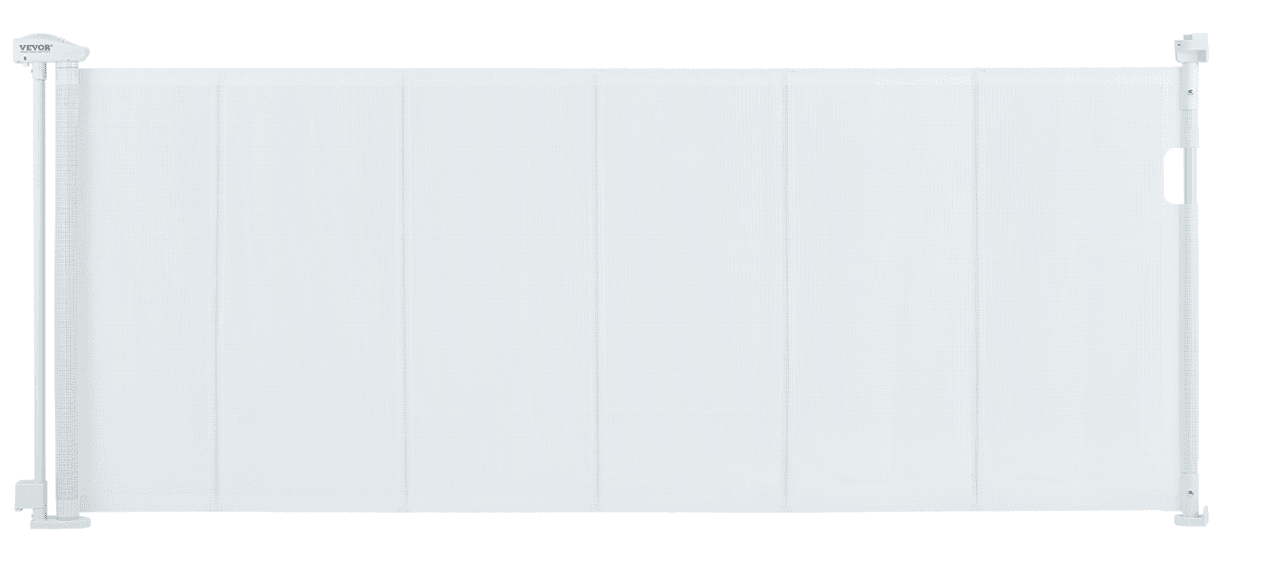 Recalled Vevor Retractable Baby Gate, model number YJ-3371 in white