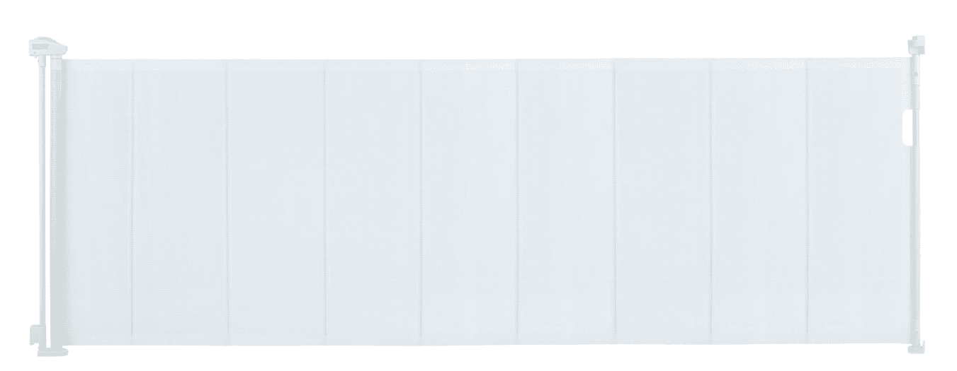 Recalled Vevor Retractable Baby Gate, model number YJ-33110 in white